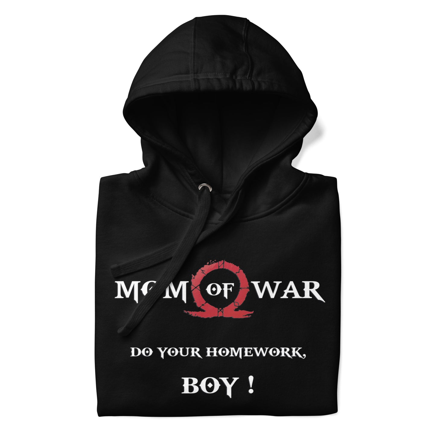 Mom of War Hoodie – Gamer Parody for Legendary Moms – fan-made gamer merch by GenioGoods