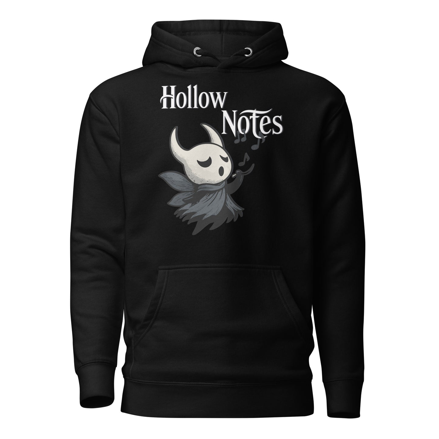 Hollow notes hoodie cute minimalist musical fan art – fan-made gamer merch by GenioGoods