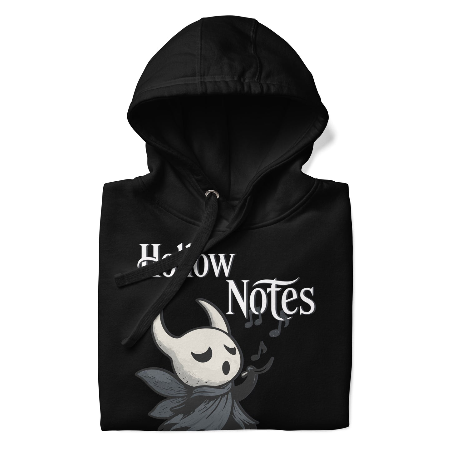 Hollow notes hoodie cute minimalist musical fan art – fan-made gamer merch by GenioGoods