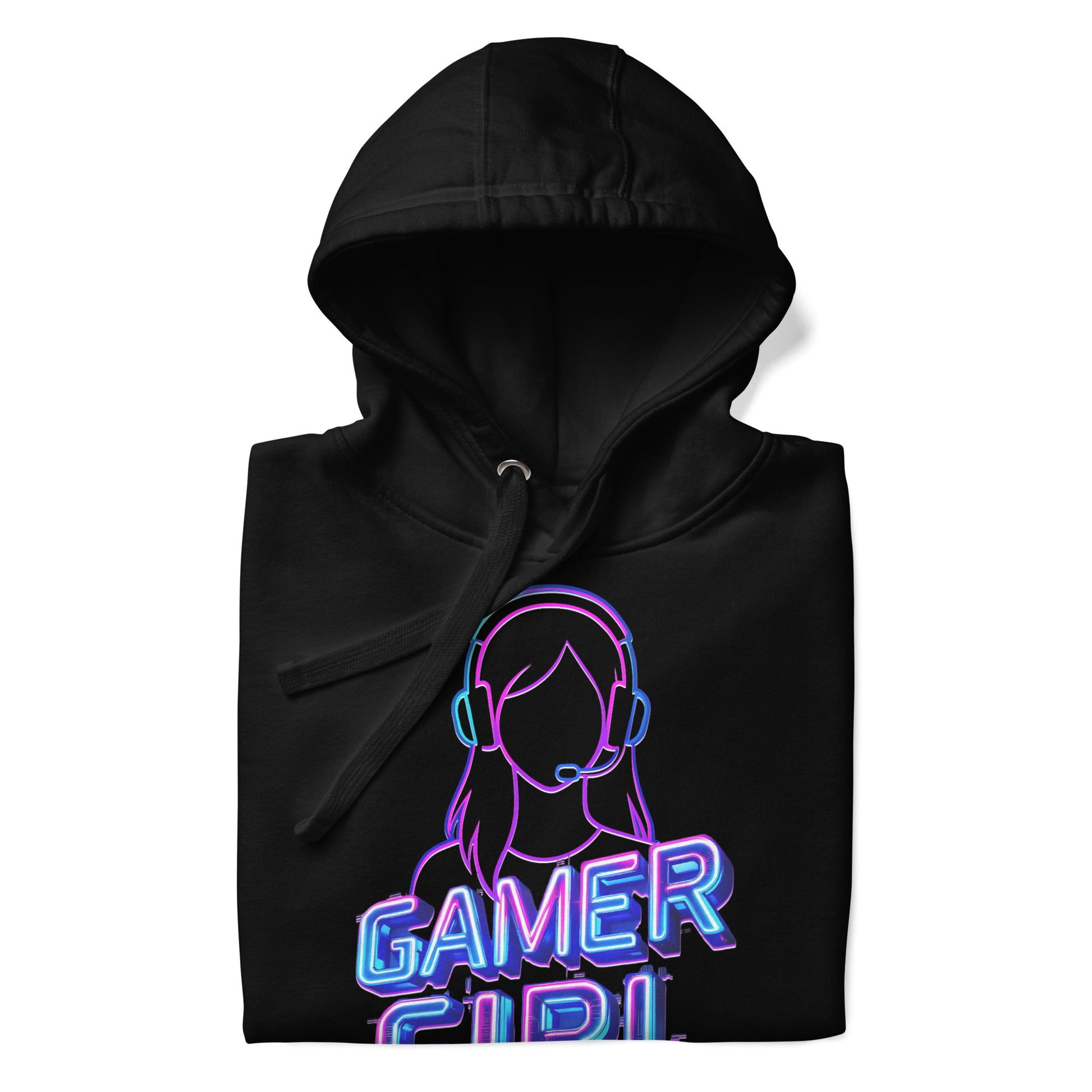Gamer girl hoodie neon gaming aesthetic – original gamer merch by GenioGoods