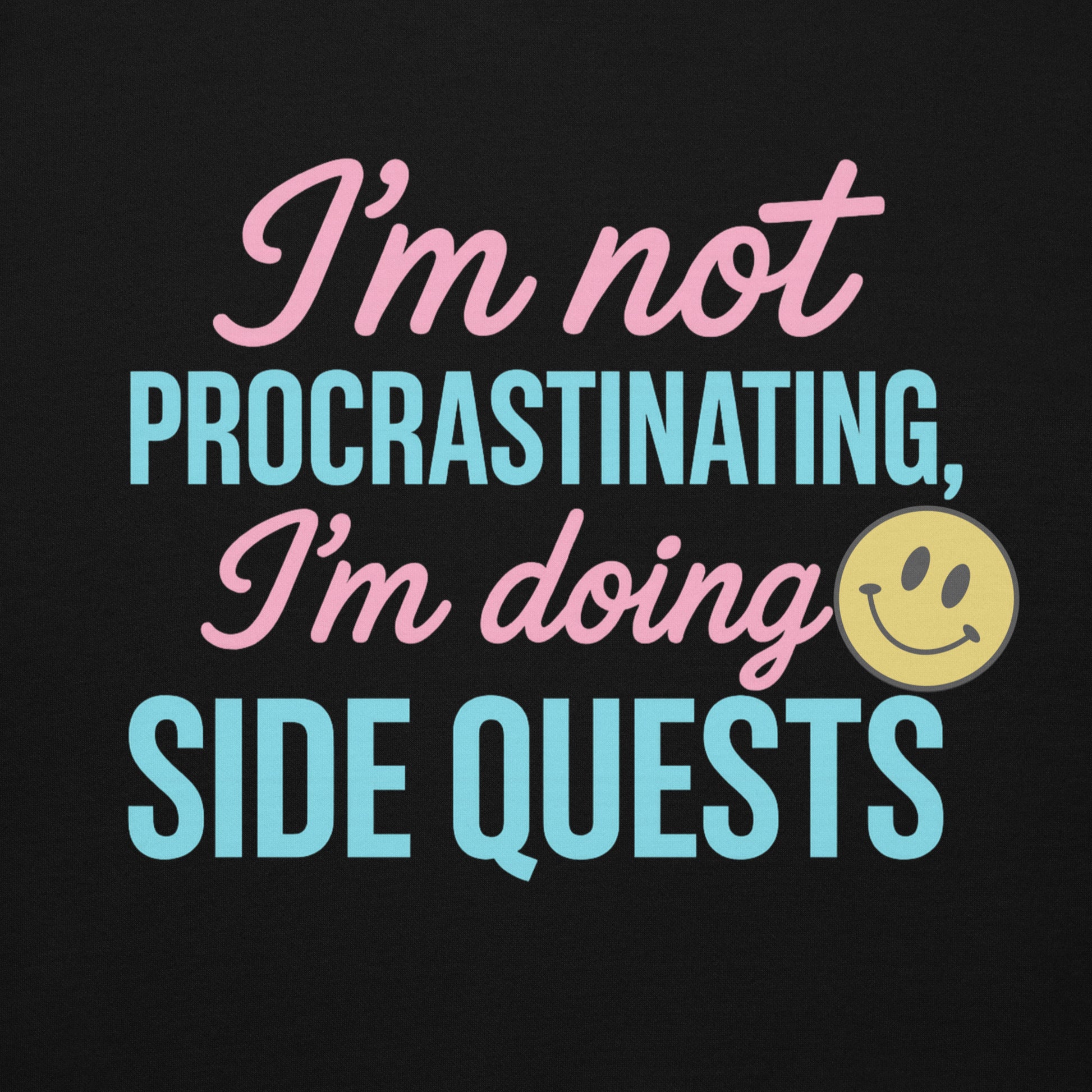 Side Quests Hoodie Funny Gamer Humor Cozy Streetwear – original gamer merch by GenioGoods