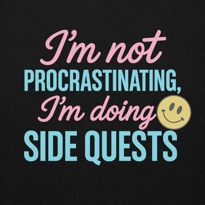 Side Quests Hoodie Funny Gamer Humor Cozy Streetwear – original gamer merch by GenioGoods