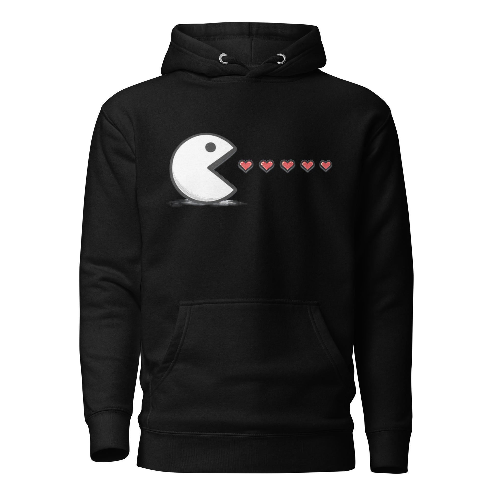 Arcade Love Hoodie – Retro Game Couple Design – fan-made gamer merch by GenioGoods