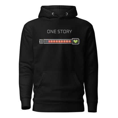 Hoodies featuring a game-inspired graphic design