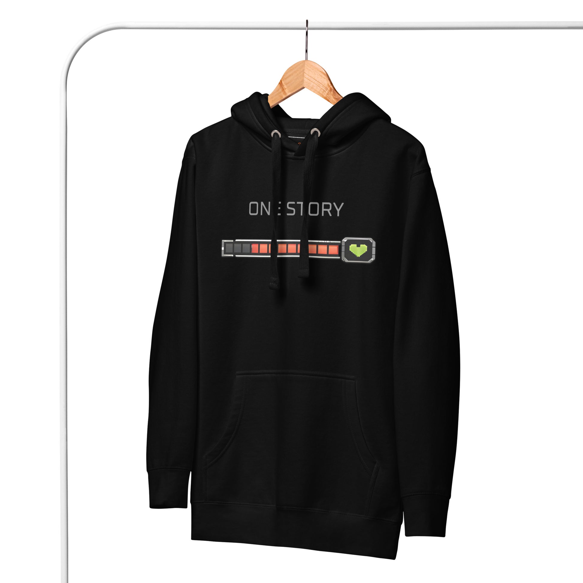 Hoodies featuring a game-inspired graphic design