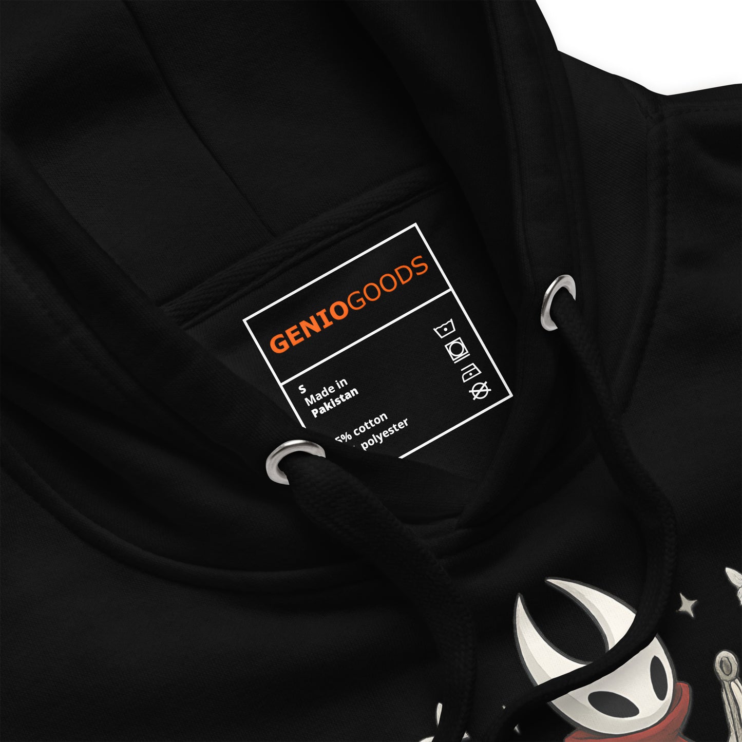 Crowned by Song Hoodie – Silksong Hornet Fan Art Tribute – fan-made gamer merch by GenioGoods