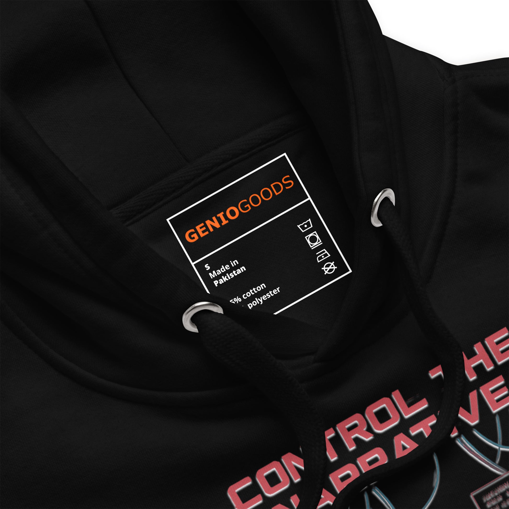 Split Fiction Control the Narrative Hoodie – Glitch Power – fan-made gamer merch by GenioGoods