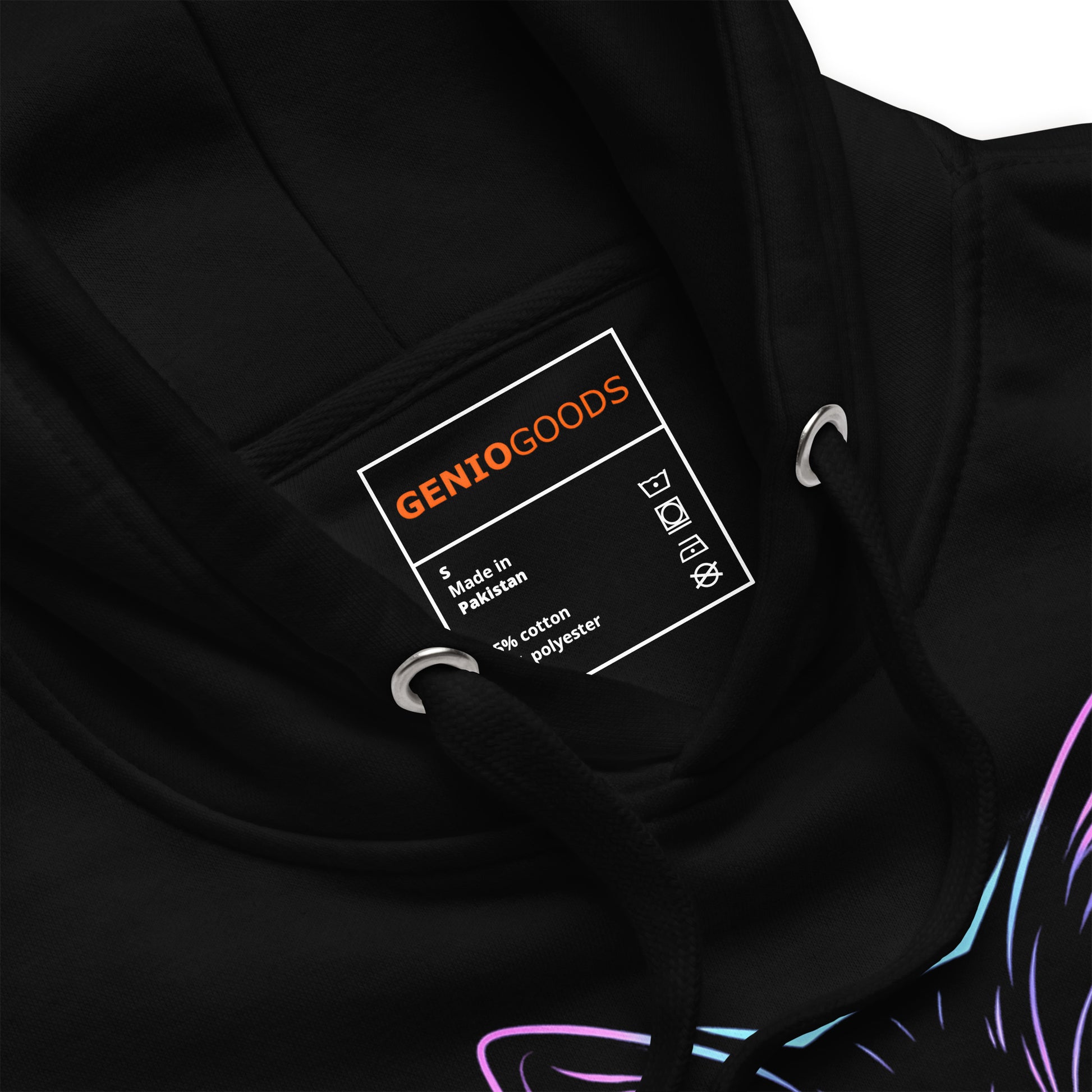 Cats and gaming hoodie neon gamer cat aesthetic – original gamer merch by GenioGoods