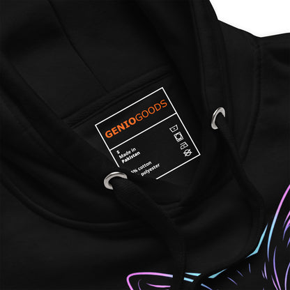 Cats and gaming hoodie neon gamer cat aesthetic – original gamer merch by GenioGoods