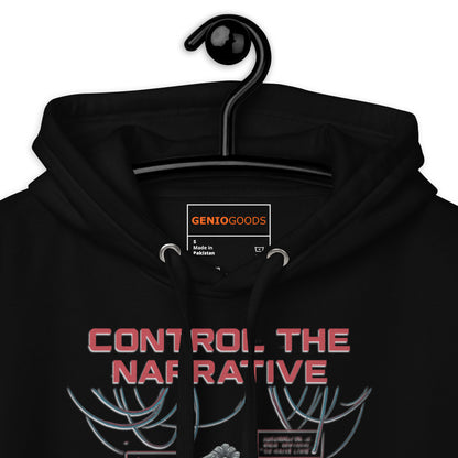 Split Fiction Control the Narrative Hoodie – Glitch Power – fan-made gamer merch by GenioGoods