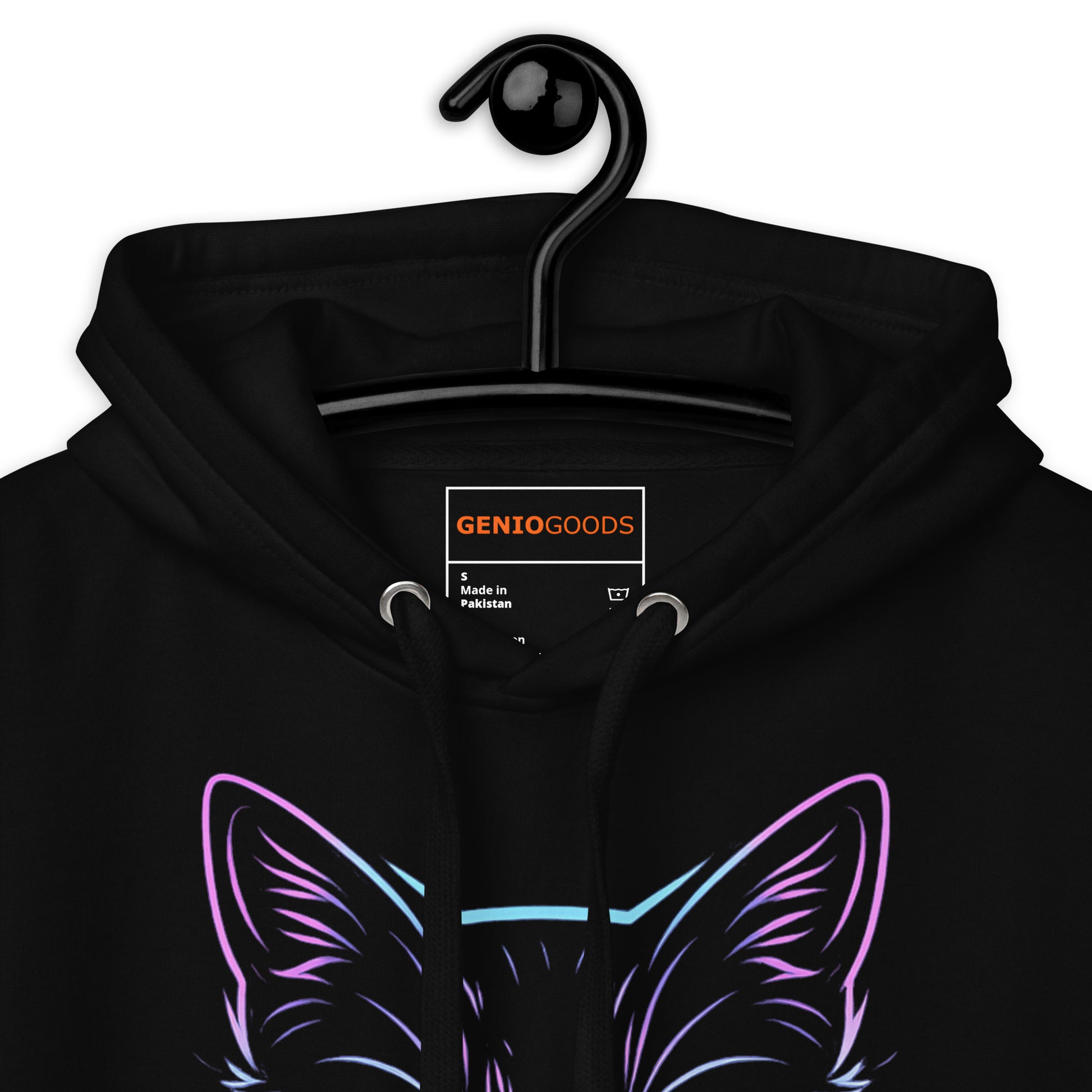 Cats and gaming hoodie neon gamer cat aesthetic – original gamer merch by GenioGoods