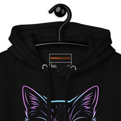 Cats and gaming hoodie neon gamer cat aesthetic – original gamer merch by GenioGoods