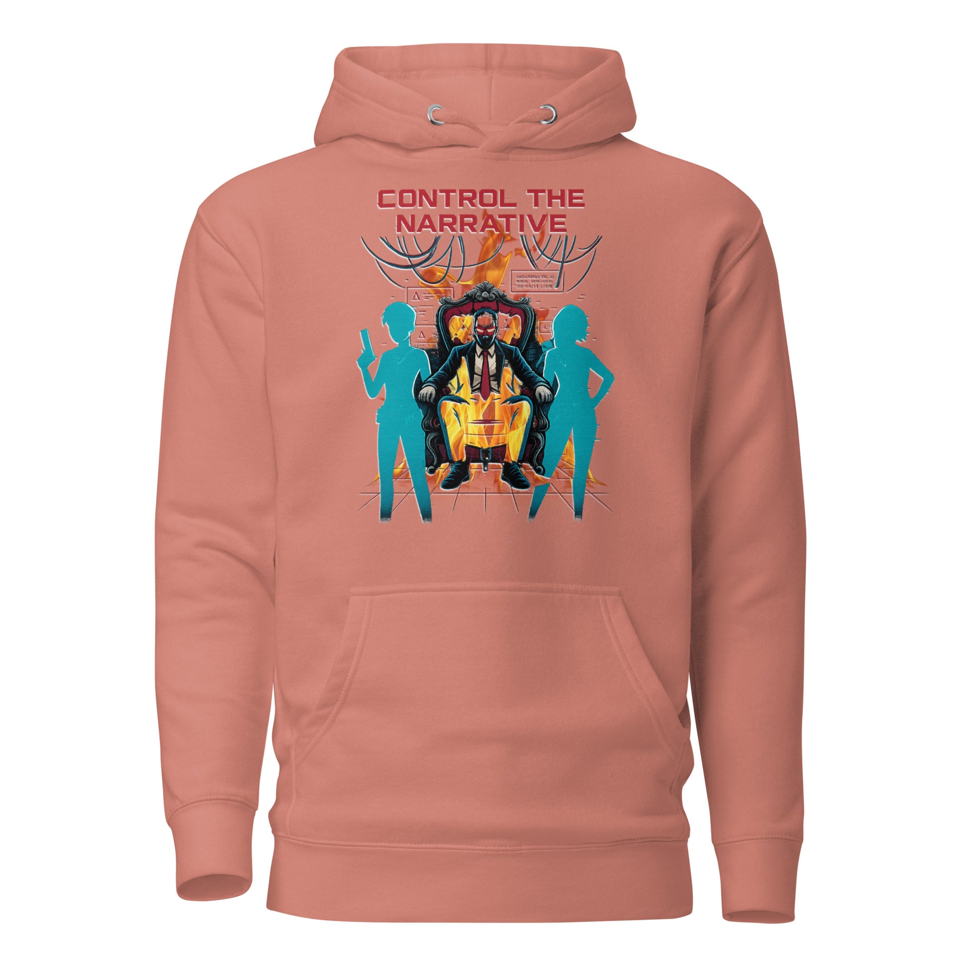 Split Fiction Fire Hoodie – Control the Narrative Edition – fan-made gamer merch by GenioGoods