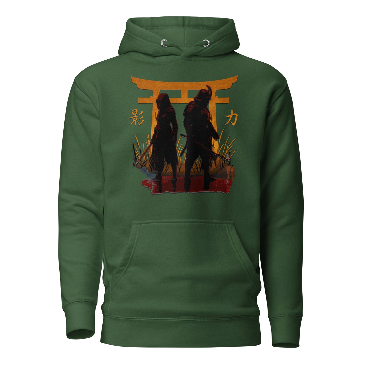 Shadow Balance Hoodie – Samurai x Assassin | AC Shadows – fan-made gamer merch by GenioGoods