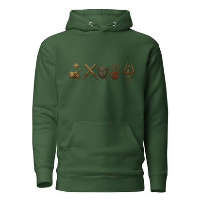 Elder Scrolls Guild Symbols Hoodie – Legacy Edition – fan-made gamer merch by GenioGoods