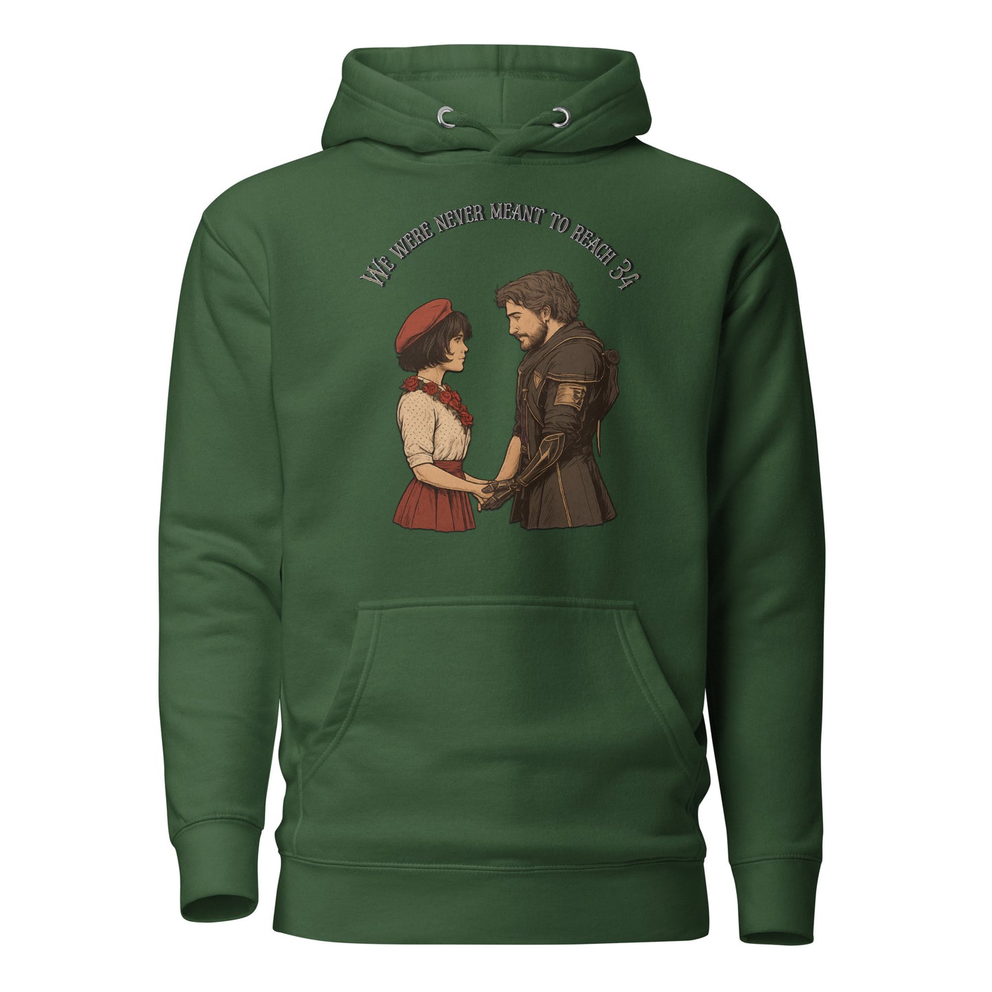 Clair Obscur Hoodie – We Were Never Meant to Reach 34 – fan-made gamer merch by GenioGoods