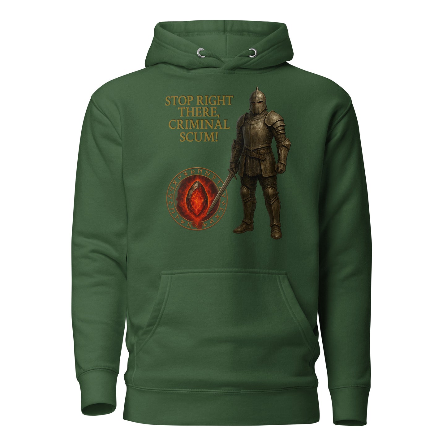 Oblivion Guard Hoodie – Criminal Scum Meme Edition – gamer design by GenioGoods