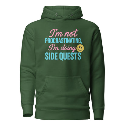 Side Quests Hoodie Funny Gamer Humor Cozy Streetwear – original gamer merch by GenioGoods