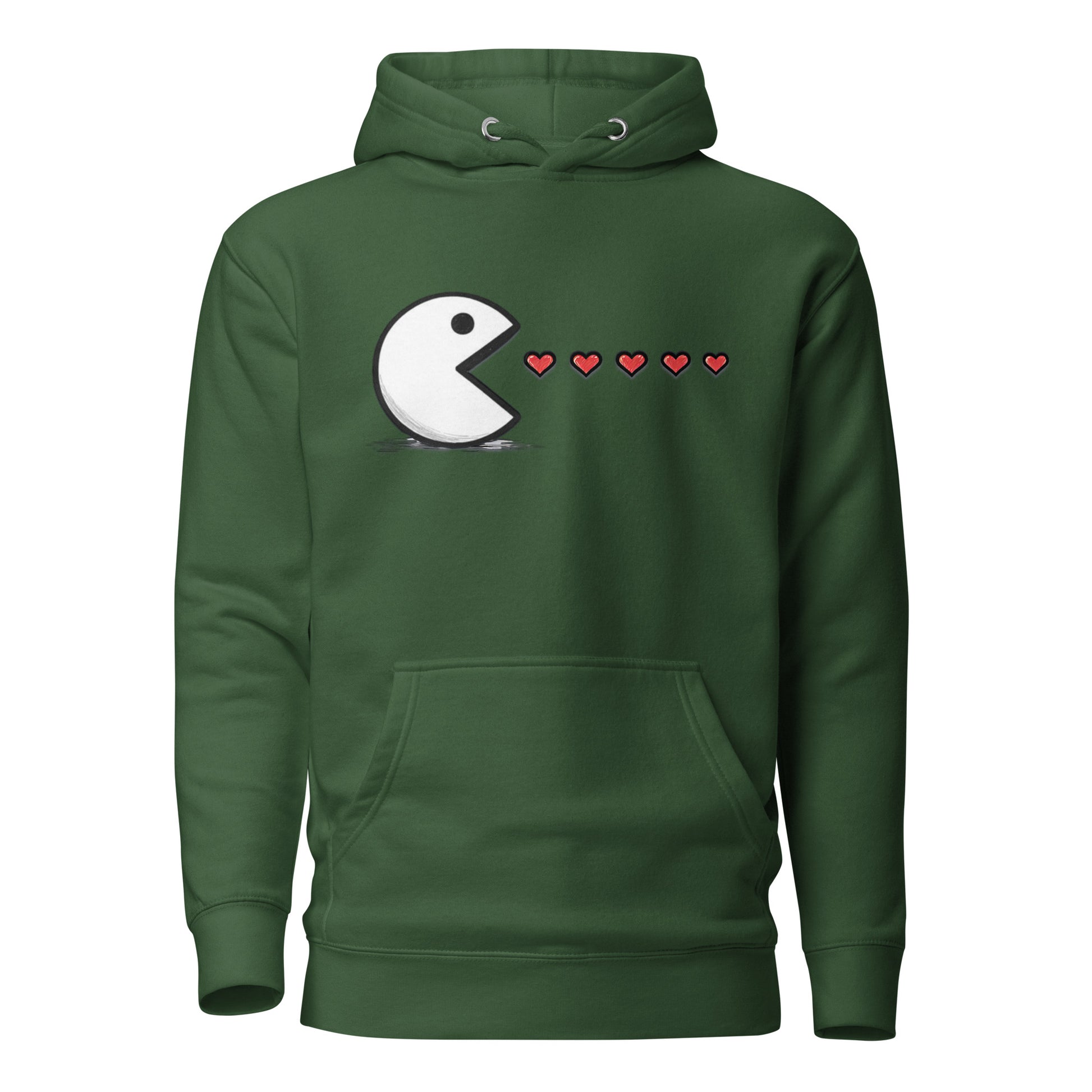 Arcade Love Hoodie – Retro Game Couple Design – fan-made gamer merch by GenioGoods