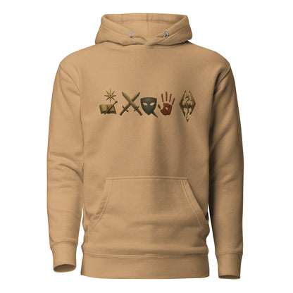 Elder Scrolls Guild Symbols Hoodie – Legacy Edition – fan-made gamer merch by GenioGoods