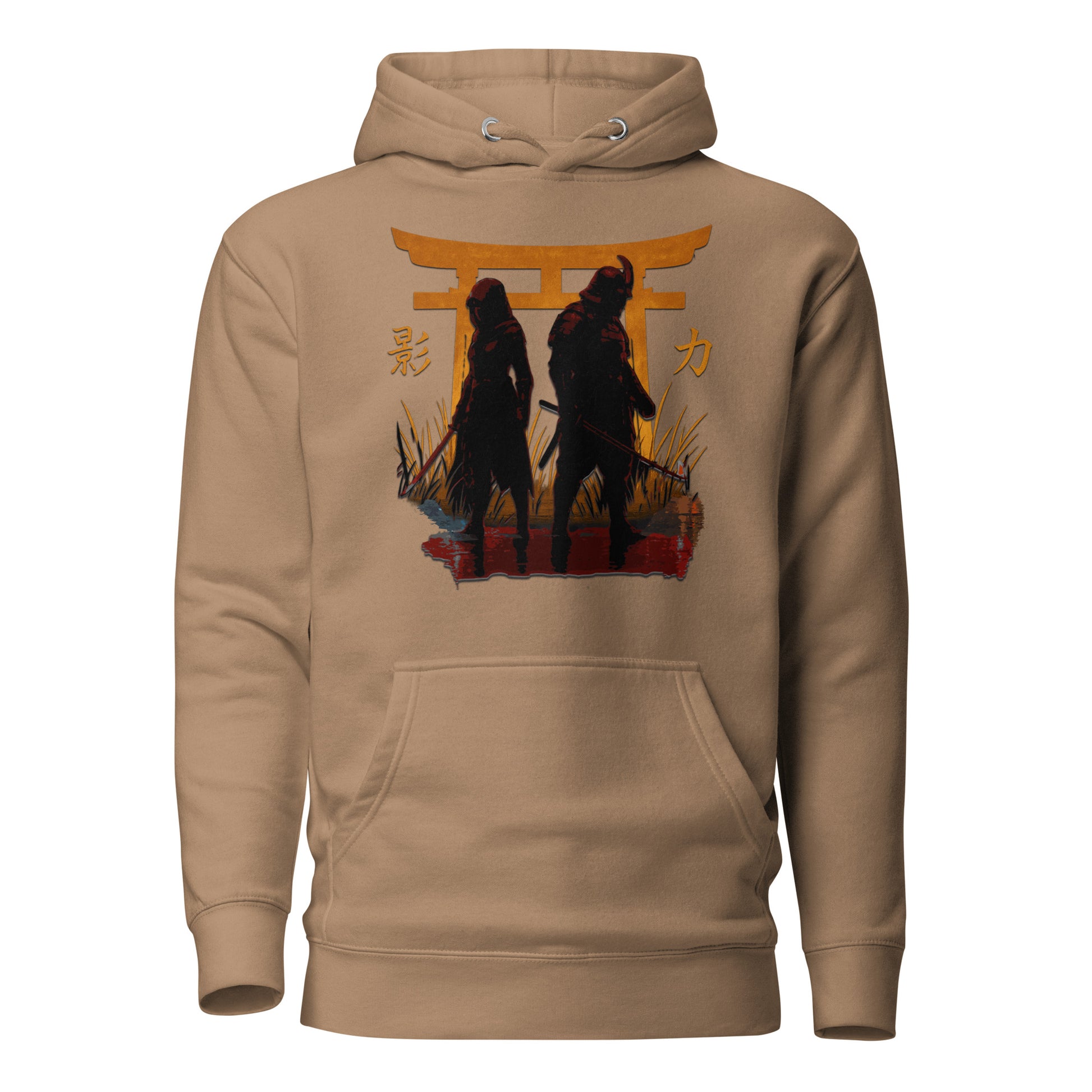 Shadow Balance Hoodie – Samurai x Assassin | AC Shadows – fan-made gamer merch by GenioGoods
