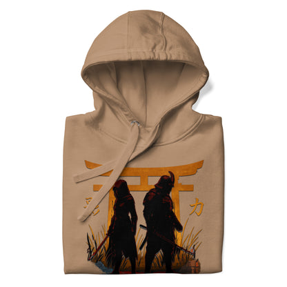 Shadow Balance Hoodie – Samurai x Assassin | AC Shadows – fan-made gamer merch by GenioGoods