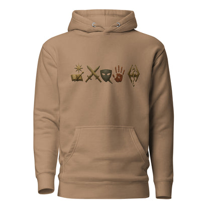 Elder Scrolls Guild Symbols Hoodie – Legacy Edition – fan-made gamer merch by GenioGoods