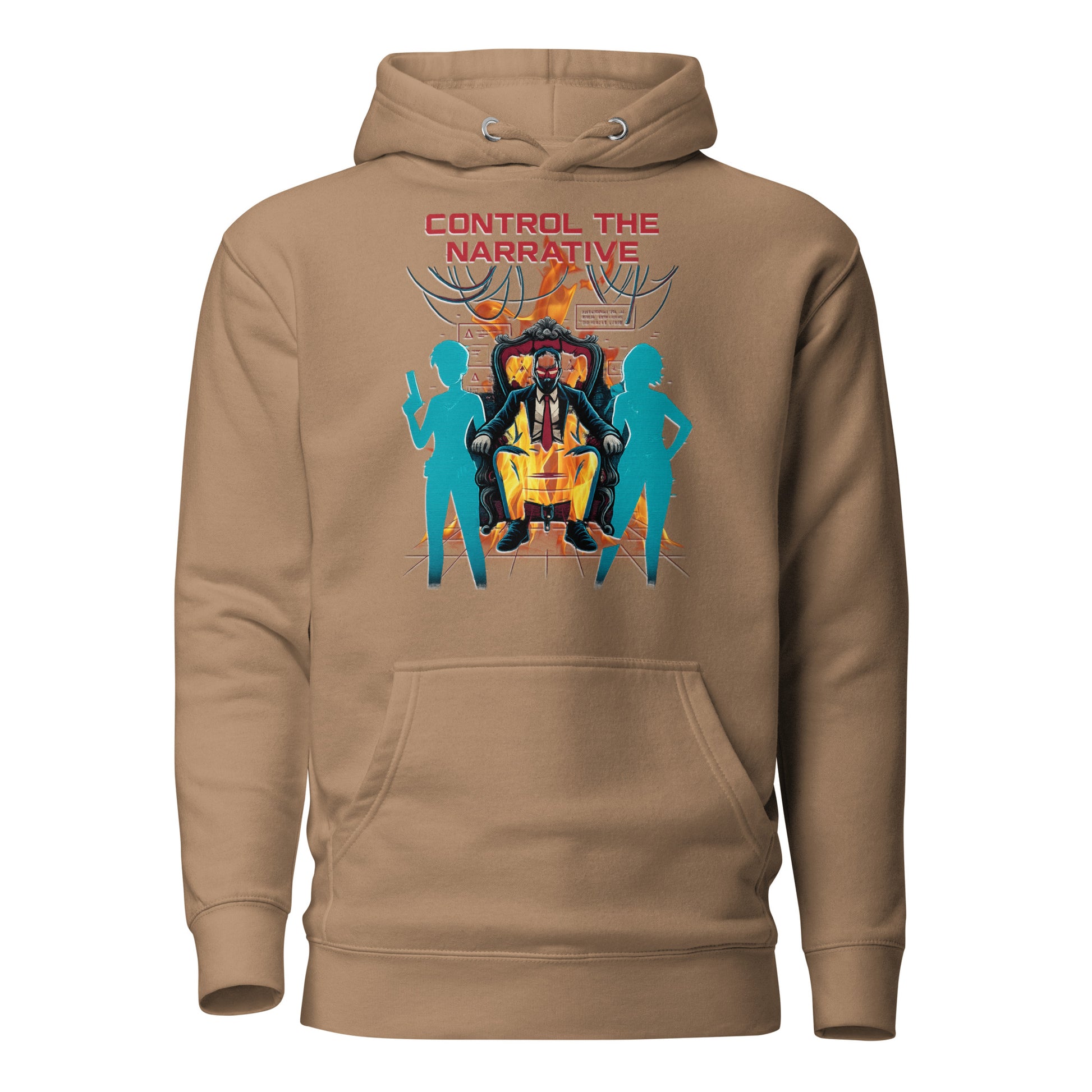 Split Fiction Fire Hoodie – Control the Narrative Edition – fan-made gamer merch by GenioGoods