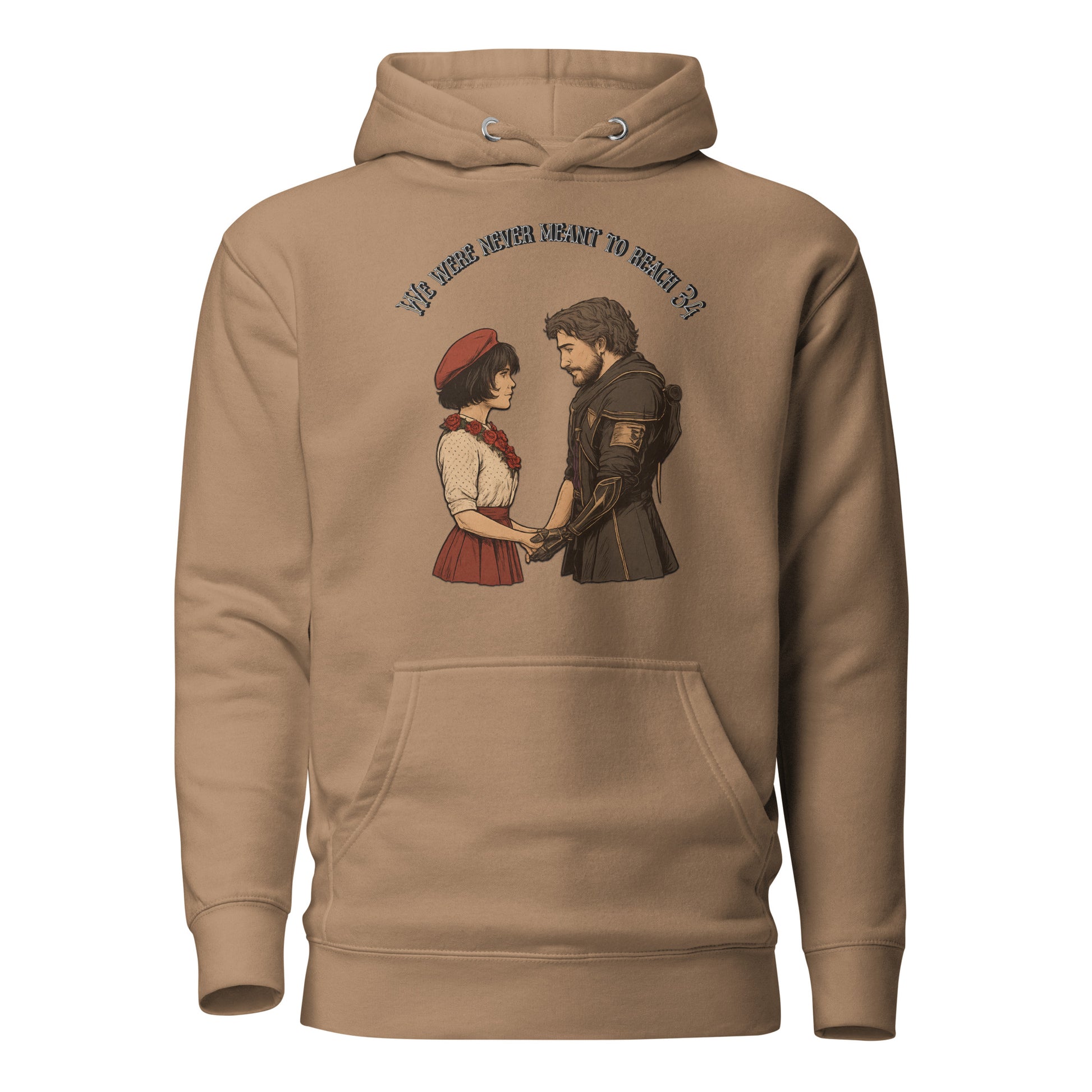 Clair Obscur Hoodie – We Were Never Meant to Reach 34 – fan-made gamer merch by GenioGoods
