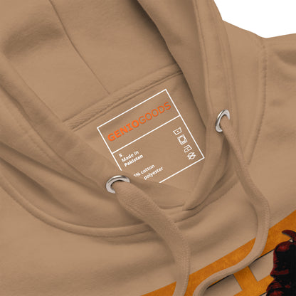 Shadow Balance Hoodie – Samurai x Assassin | AC Shadows – fan-made gamer merch by GenioGoods