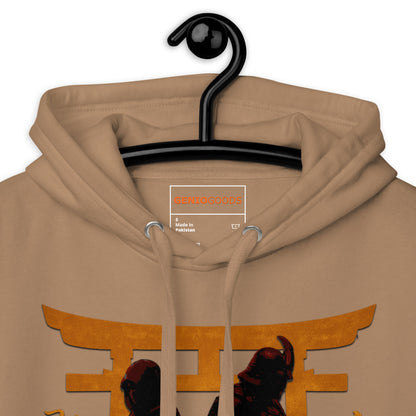 Shadow Balance Hoodie – Samurai x Assassin | AC Shadows – fan-made gamer merch by GenioGoods