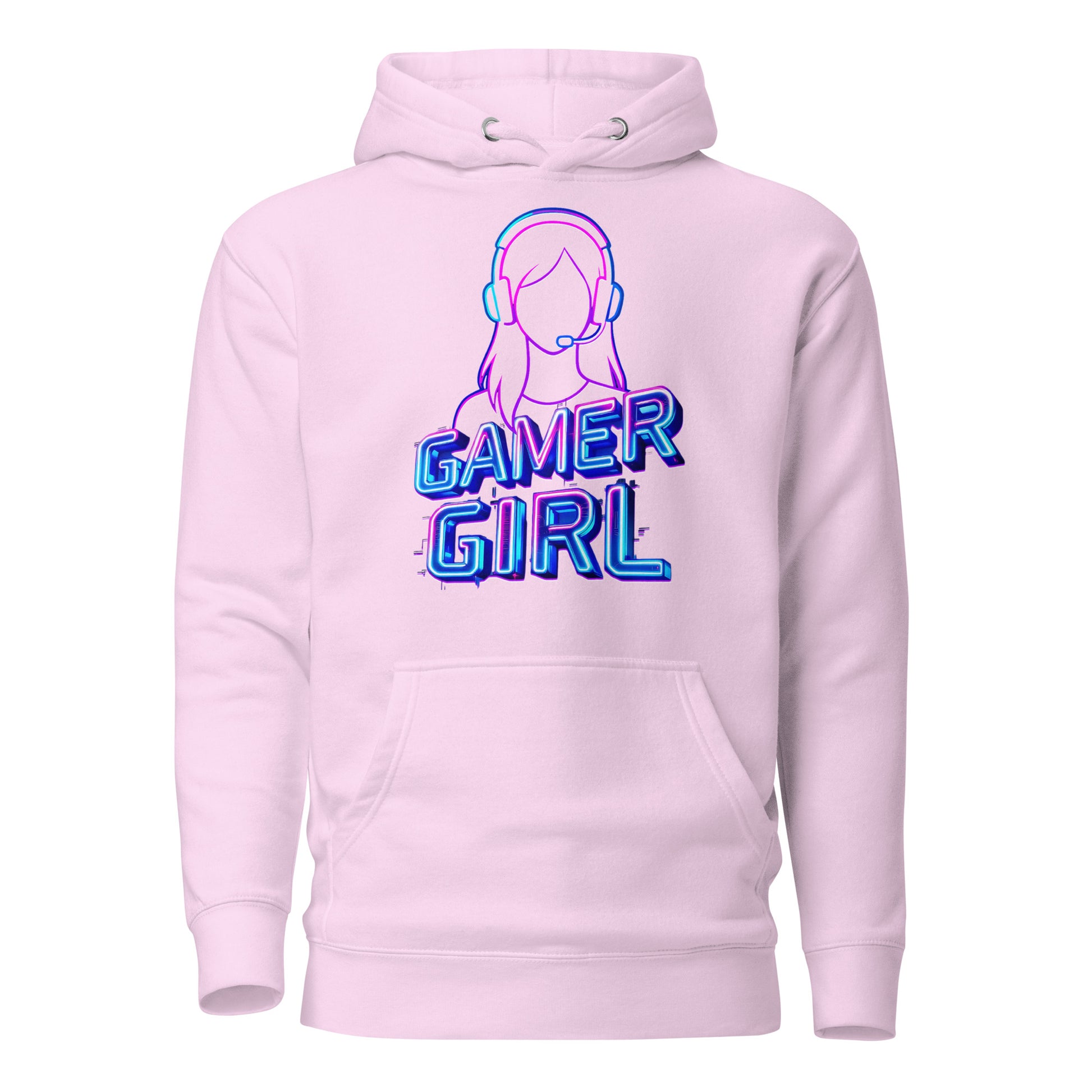 Gamer girl hoodie neon gaming aesthetic – original gamer merch by GenioGoods