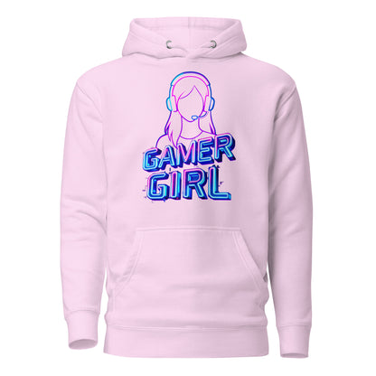 Gamer girl hoodie neon gaming aesthetic – original gamer merch by GenioGoods