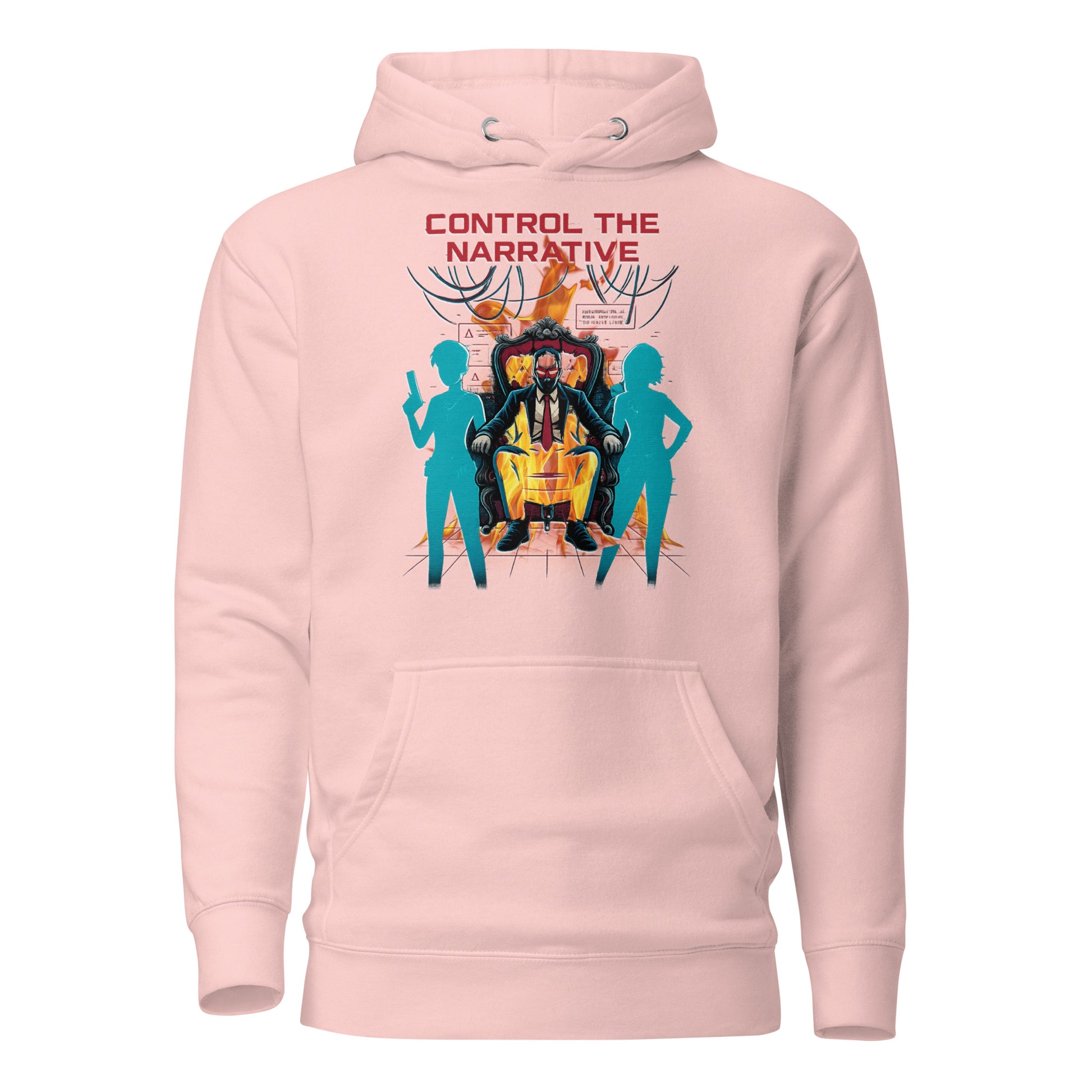 Split Fiction Fire Hoodie – Control the Narrative Edition – fan-made gamer merch by GenioGoods