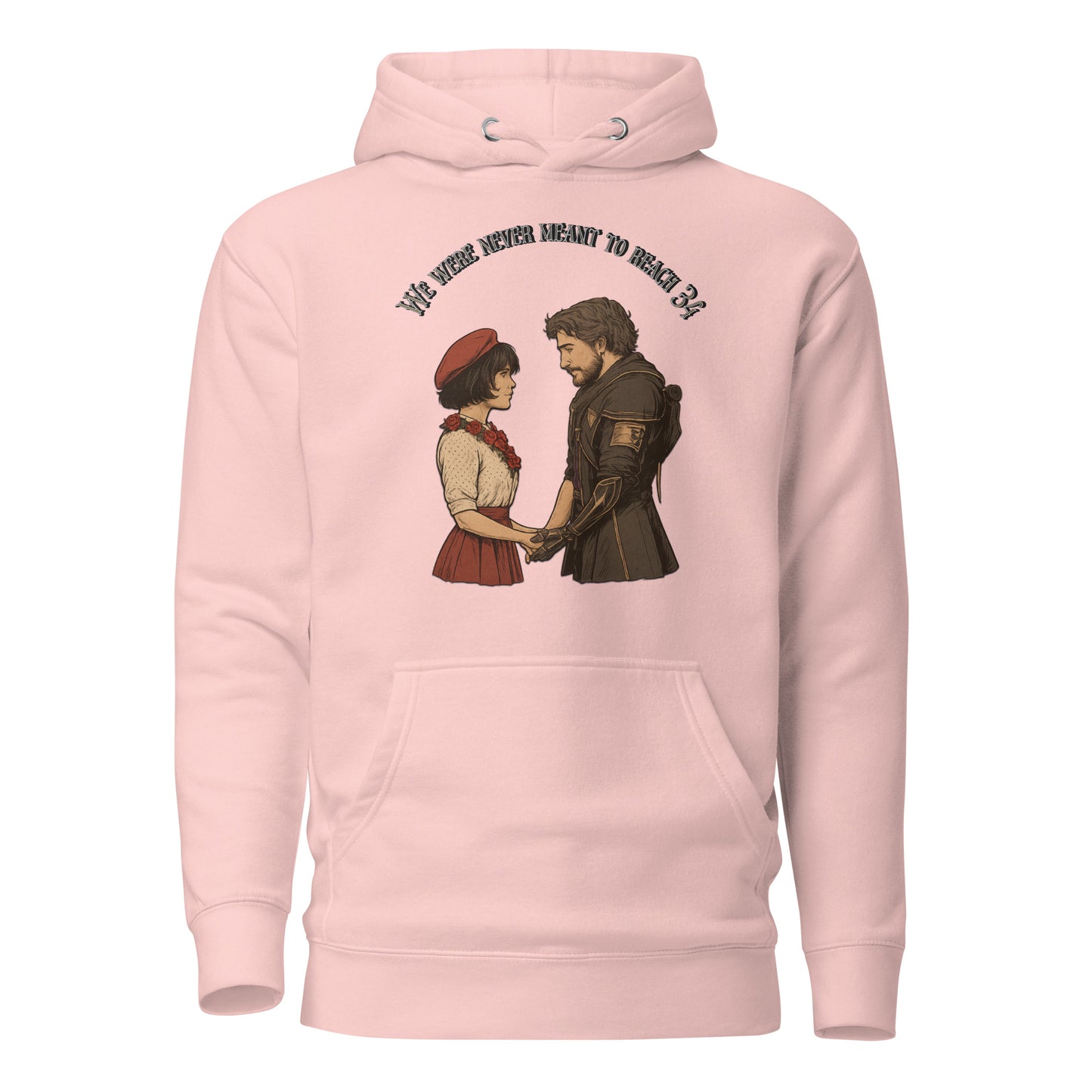 Clair Obscur Hoodie – We Were Never Meant to Reach 34 – fan-made gamer merch by GenioGoods