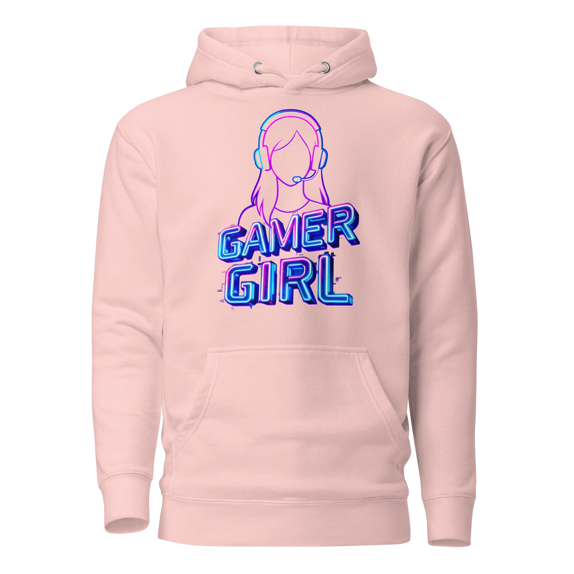 Gamer girl hoodie neon gaming aesthetic – original gamer merch by GenioGoods