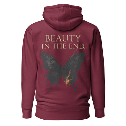 Dark Fantasy Hoodie – Beauty in the End | Clair Obscur 33 – fan-made gamer merch by GenioGoods