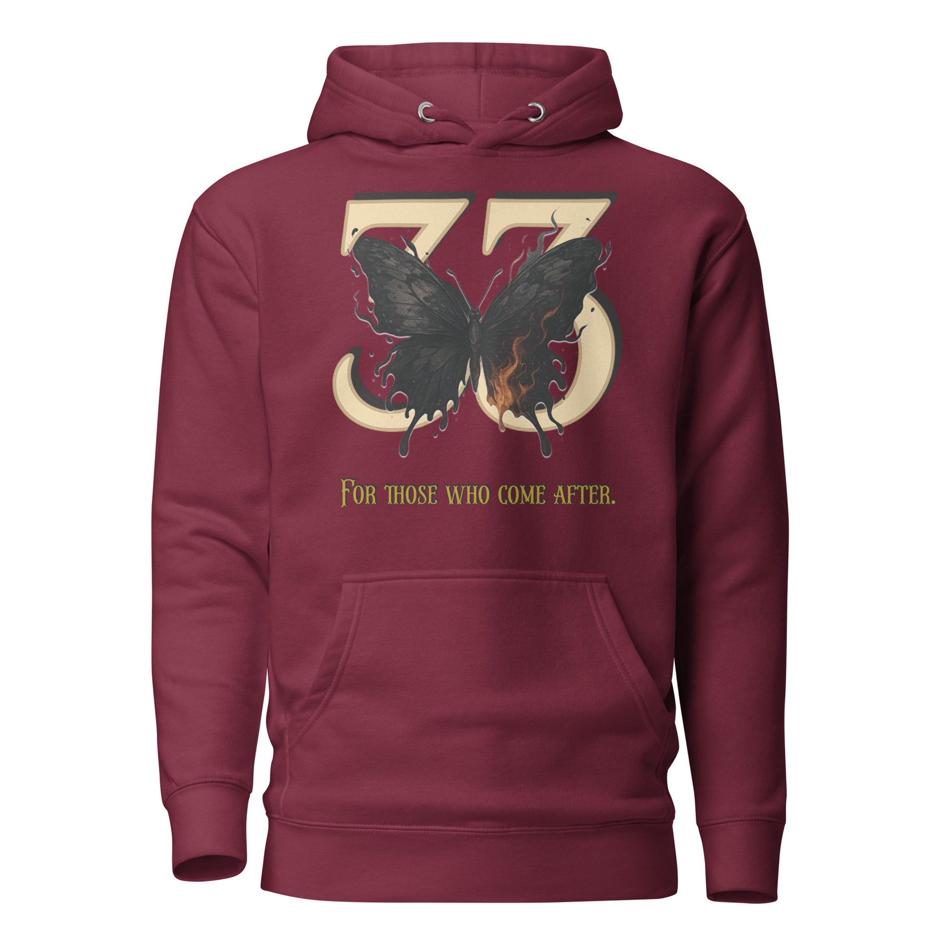 Clair Obscur 33 Hoodie – Legacy Butterfly Tribute – fan-made gamer merch by GenioGoods