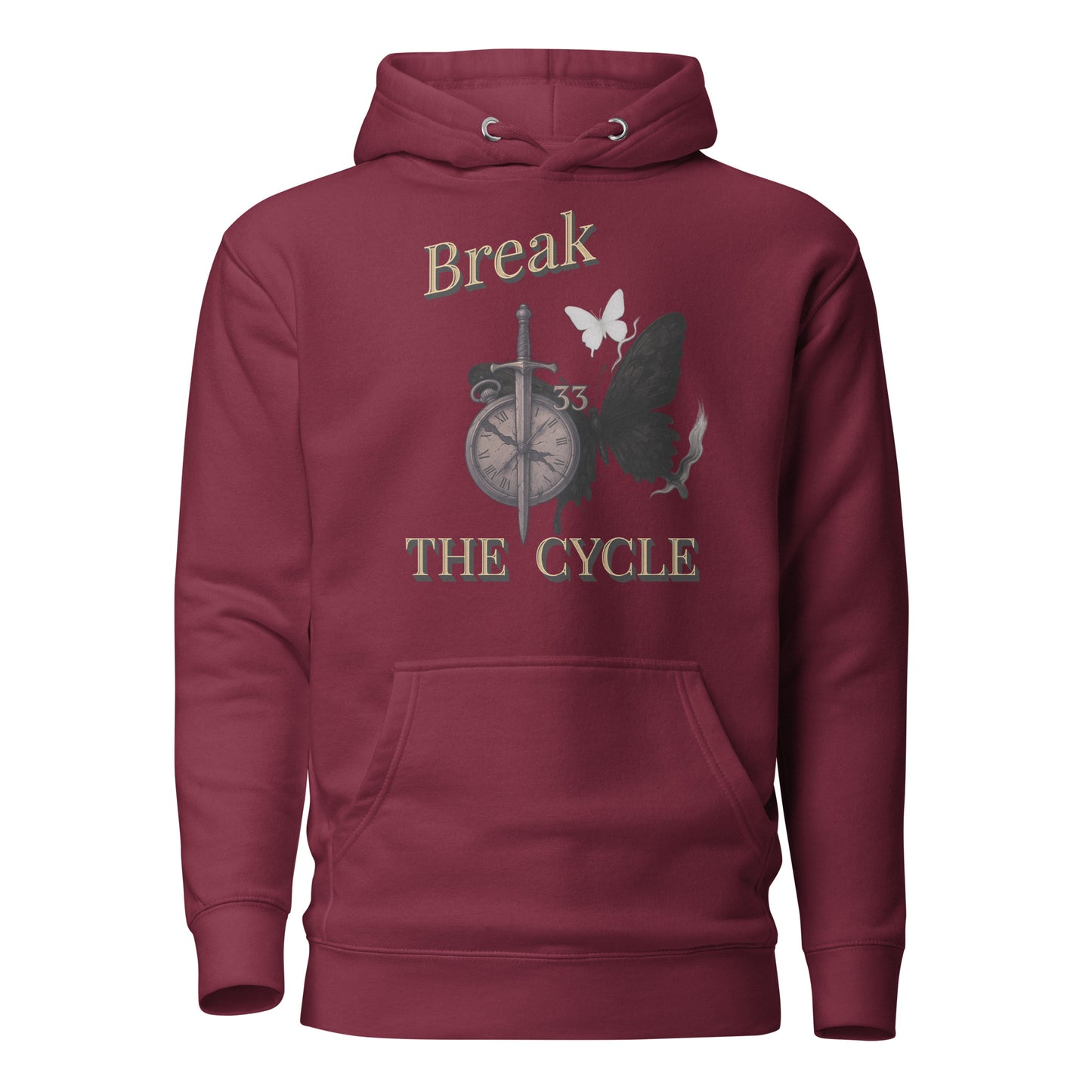 Break the Cycle Hoodie – Symbol of Rebirth | Clair Obscur 33 – fan-made gamer merch by GenioGoods