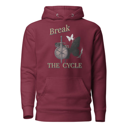 Break the Cycle Hoodie – Symbol of Rebirth | Clair Obscur 33 – fan-made gamer merch by GenioGoods