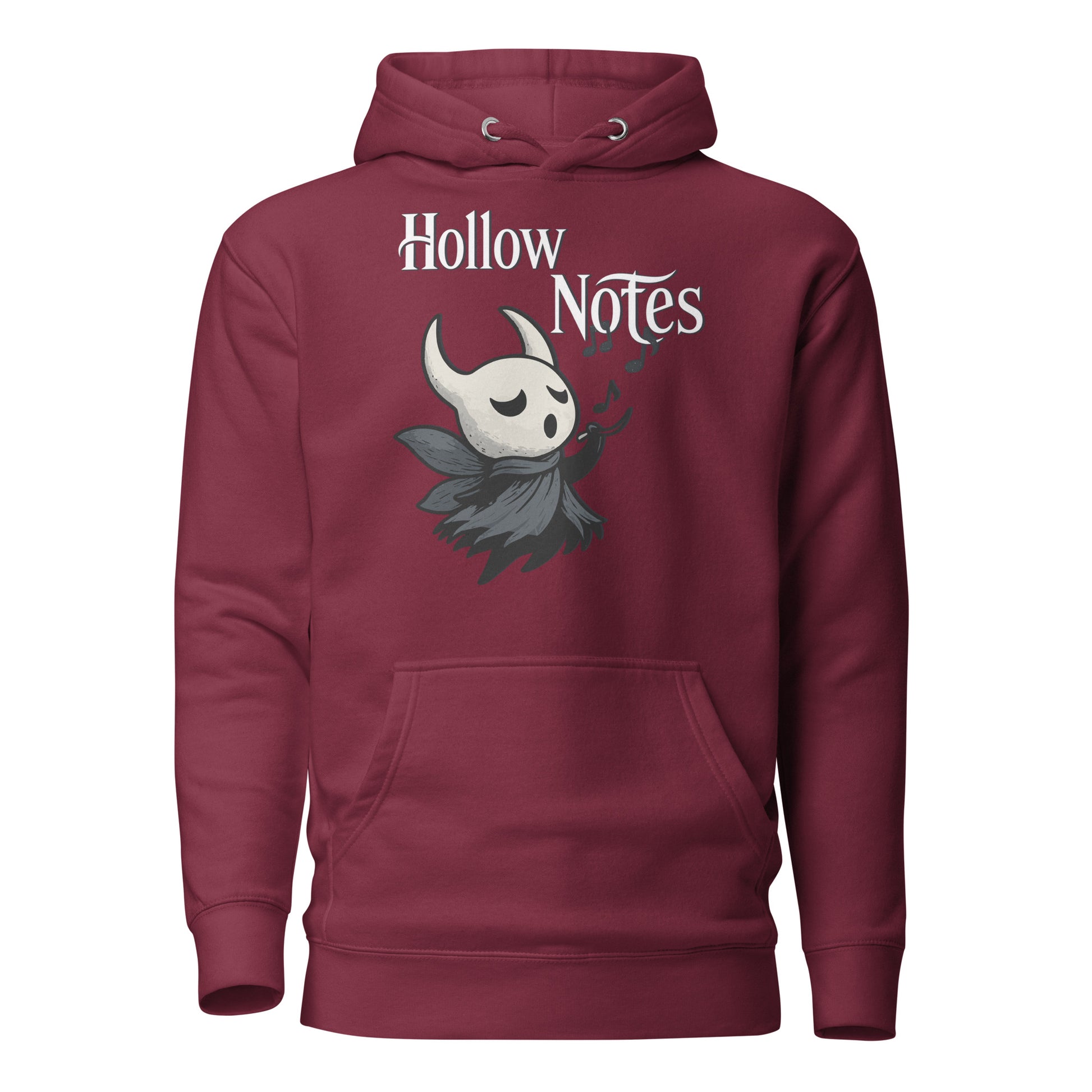 Hollow notes hoodie cute minimalist musical fan art – fan-made gamer merch by GenioGoods