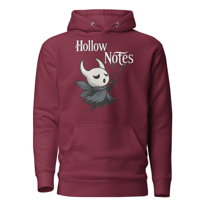 Hollow notes hoodie cute minimalist musical fan art – fan-made gamer merch by GenioGoods