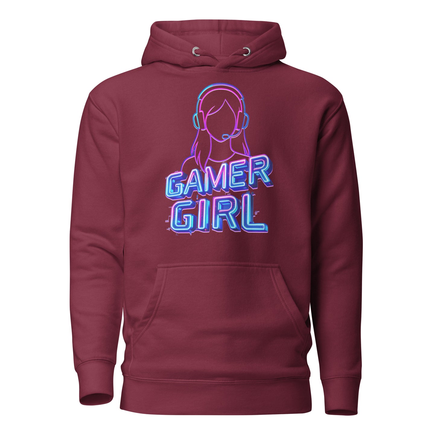 Gamer girl hoodie neon gaming aesthetic – original gamer merch by GenioGoods