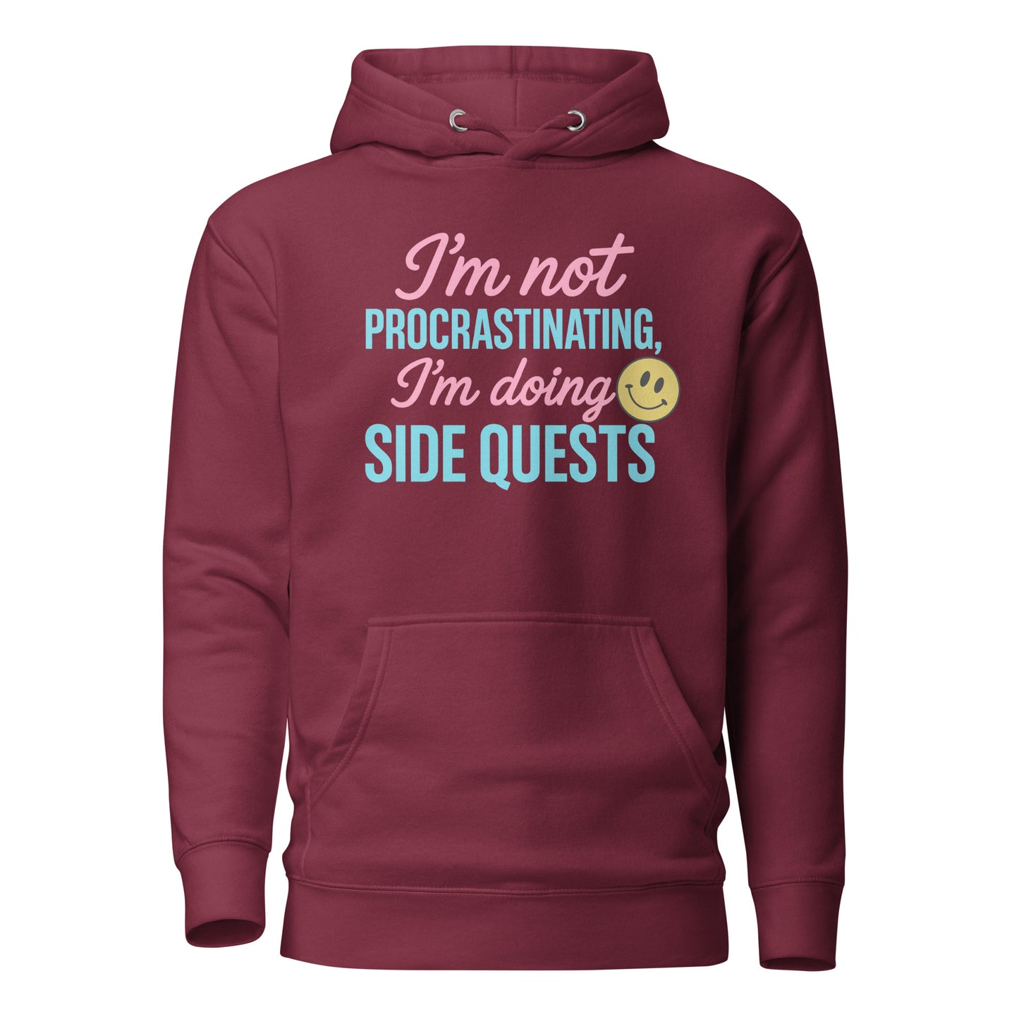 Side Quests Hoodie Funny Gamer Humor Cozy Streetwear – original gamer merch by GenioGoods
