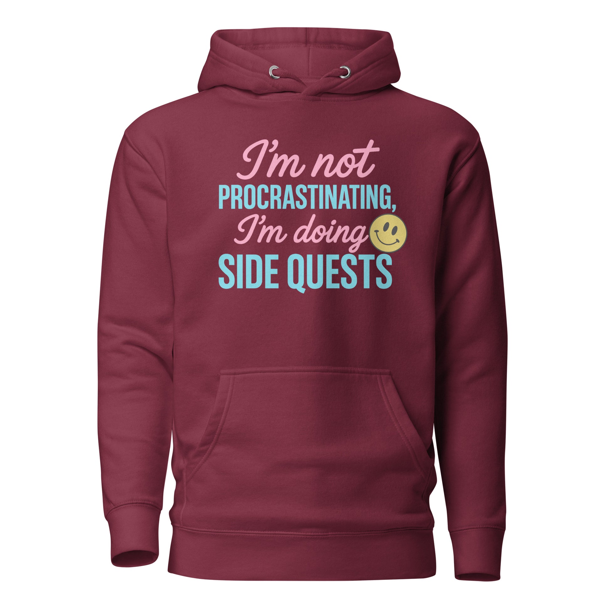 Side Quests Hoodie Funny Gamer Humor Cozy Streetwear – original gamer merch by GenioGoods
