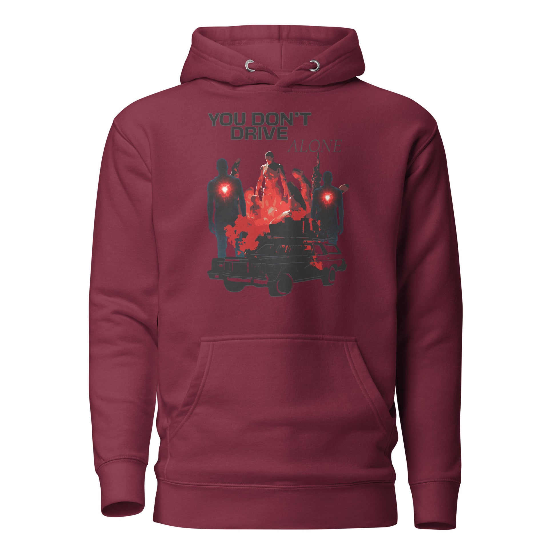 Atmospheric Road Survival Hoodie – Pacific Drive Inspired – fan-made gamer merch by GenioGoods