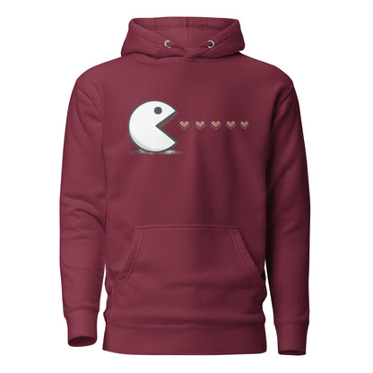 Arcade Love Hoodie – Retro Game Couple Design – fan-made gamer merch by GenioGoods