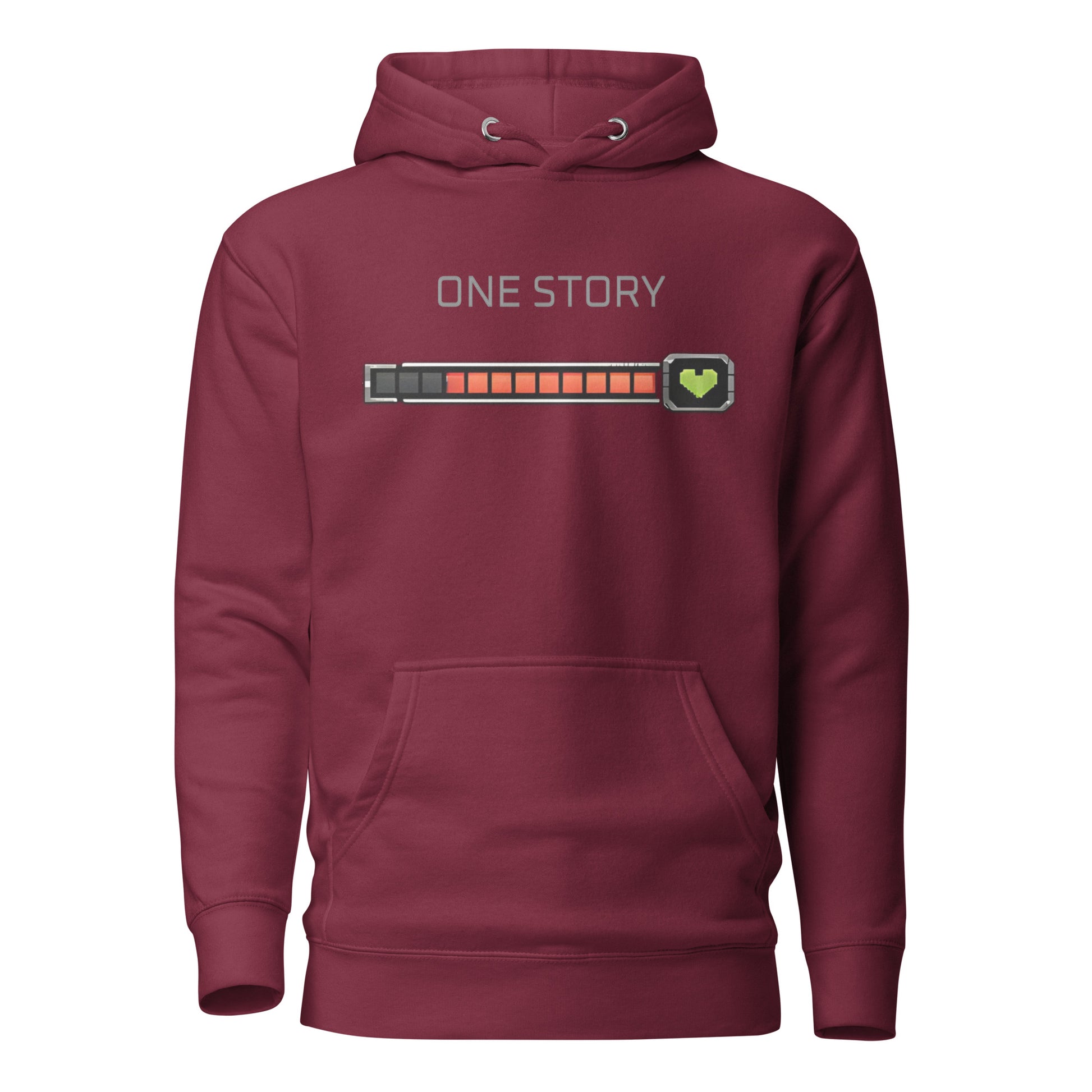 Hoodies featuring a game-inspired graphic design