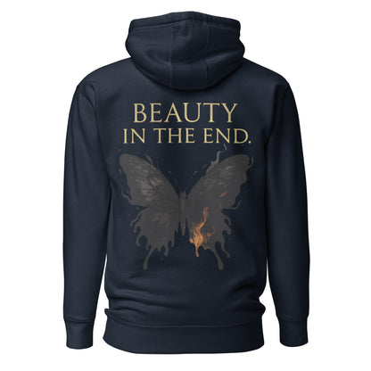 Dark Fantasy Hoodie – Beauty in the End | Clair Obscur 33 – fan-made gamer merch by GenioGoods