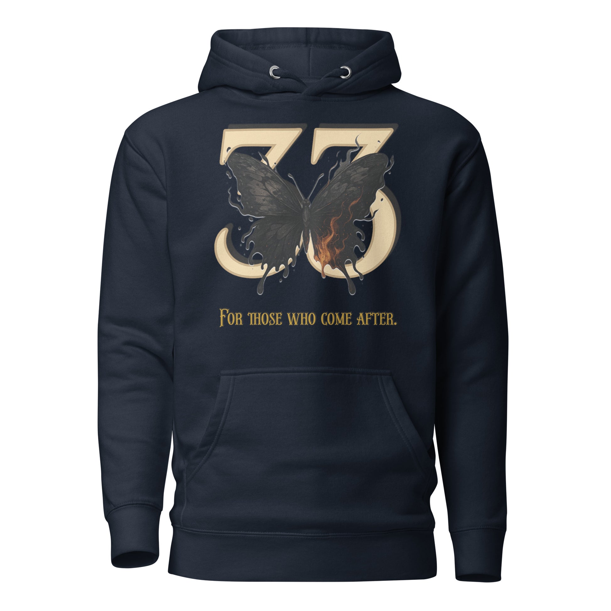Clair Obscur 33 Hoodie – Legacy Butterfly Tribute – fan-made gamer merch by GenioGoods